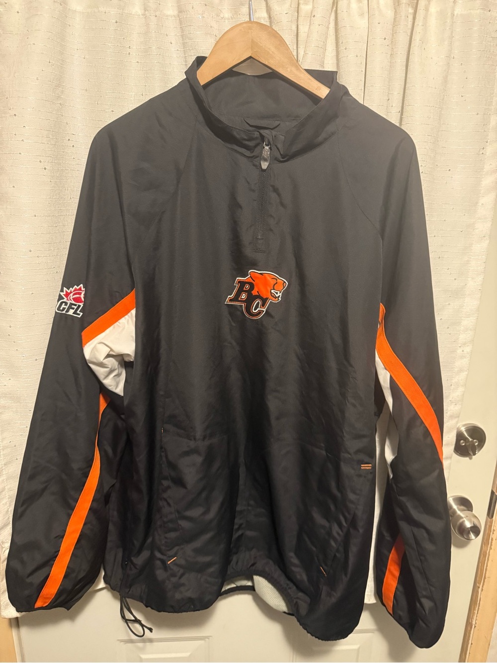 BC Lions 1/4 Zip Windbreaker